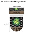 thumbnail image 4 of HELLHERO St. Patrick's Fits All Toilet Shapes Elastic Fabric Toilet Seat Cover Stretch Toilet Seat Cover Replacement & Stays in Place for Bathroom Supplies, 4 of 5