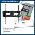 thumbnail image 5 of QG-TM-T-015 QualGear Support Mural Inclinable Universel Profil Bas pour TV 32-55 Pouces, Noir, 5 of 5