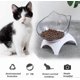 thumbnail image 2 of 15elevated Cat Food Bowls With Silicone Pet Mat, Plastic Bowl With Stand, 2 of 5