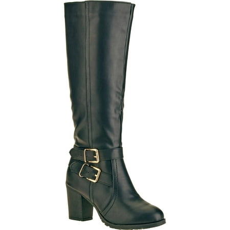 Forever Young Women's Double Buckle Tall Boot