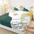 thumbnail image 3 of Homewish Chic Flowers 4-Piece Full Size Sheets For Teens Boys Girls,Botanical Plants Bed Sheets,Vintage Aesthetic Lightweight Sheet Sets,Lightweight Room Decor, 3 of 7