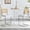 white PU leather, variant on 25 Inch Bar Stools Set of 2 Natural Rattan Modern Style Counter Height Swivel Kitchen Bar Chairs with Solid Wood Backrest Chrome Metal Legs White PU Leather