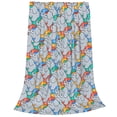 thumbnail image 2 of Salouo cartoon Elephant Print Bed Blankets, Flannel Blanket Comfortable Air Conditioning Blanket Lightweight Blanket for Sofa Bed Travel & Couch-80"x60", 2 of 7