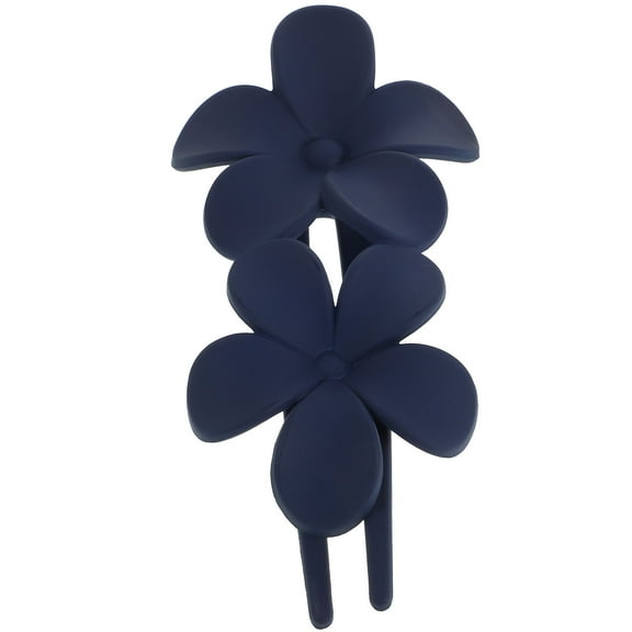 Raindrops Jaw Clips for Women Flower Hair Claw Clips Blue Acrylic Combing Hair Accessories for Women Girls 1Set