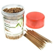Bamboo Toothpicks 350pk with Dispenser - Biodegradable & Environmentally Friendly - by Unity