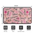thumbnail image 5 of Pink Breast Cancer and Pioneer Flower Door Rugs,Washable Non Slip Door Mats Indoor,Decorative Door Mats,Entry Mat Indoor for Entrance,Bedroom,Kitchen,Bathroom,30"x17", 5 of 6