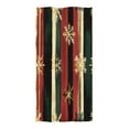 thumbnail image 3 of Ryvnso Snowflakes on Watercolor Stripe Oversized Beach Towel Microfiber Bath Blankets Swimming Fitness 37" x 74", 3 of 5