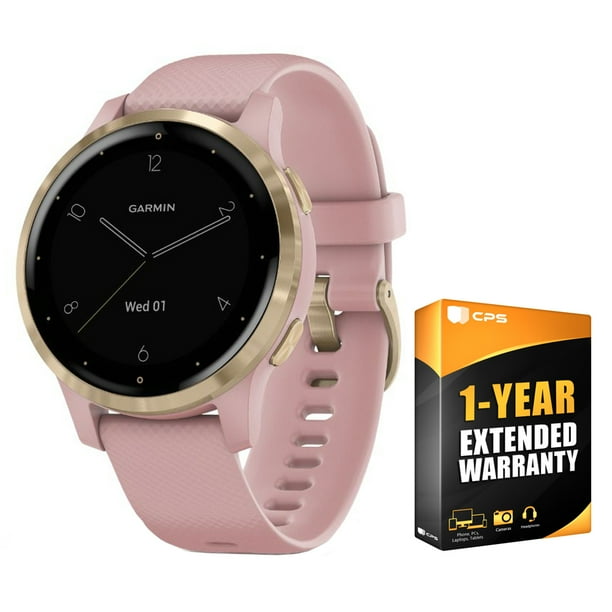 Garmin Vivoactive 4S Smartwatch Dust Rose/Gold with 1 Year Extended Warranty