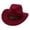 L1-RD3, variant on Gtoiithly Women Men Cowboy Hats Unisex British Style Straight Brim Western Cowboy Hat Classic Vintage Design for Outdoor Casual Wear and Country Style Black