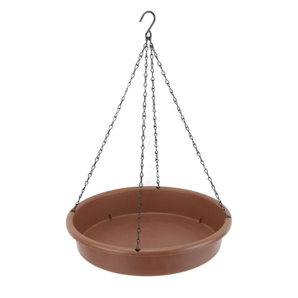 Baño para pájaros colgante, baño para pájaros, bandeja colgante para baño de pájaros, plataforma de comedero para pájaros con semillas para exteriores, estética elegante
