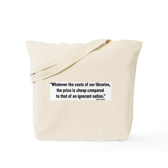 CafePress - COST OF IGNORANCE Tote Bag - Unisex Canvas Tote Bag, Beige, 1-Piece