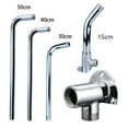 Wall Mounted Stainless Steel Shower with Mount Base Head Extension Pipe