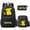 02, variant on New cartoon anime yellow elf lightning rat cool 3D print large-capacity lightweight durable student backpack, shoulder bag, and pencil case three-piece set