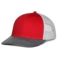 thumbnail image 2 of Outdoor Cap OC771 Premium Trucker Cap-Red/White/Grey-Adult, 2 of 3