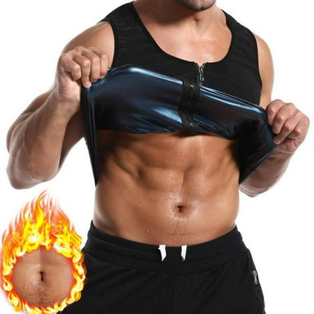 

SBYOJLPB Women s Shapewear Men s Sports Sweat Shapewear Tummy Fitness Body Shaper Vest Top Black XL