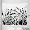 thumbnail image 1 of Grey and White Tapestry, Melancholia of Abandon Field of Flowers Wind over the Foliage Artwork, Fabric Wall Hanging Decor for Bedroom Living Room Dorm, 5 Sizes, Pale Taupe, by Ambesonne, 1 of 1