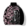 thumbnail image 2 of Abrigo de hombre Ropa de invierno para hombre Capa Serie Skull Man Chaqueta de algodón estampada Chaqueta de estilo holgado de moda Chaquetas Abrigos, 2 of 5