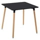 thumbnail image 1 of Mesa Comedor Cuadrada Pido Todo Estilo Eames Minimalista Negro 6.49 pulg, 1 of 7