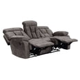 thumbnail image 3 of Bogata Recliner Sofa, 3-Piece Motion Set with removable backs,Pocketed Coils in Each Seat, for Bedroom/Living Room, Brown, 3 of 4