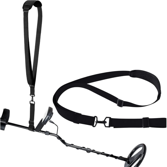 Lsupdaol 1 Pcs Metal Detector Shoulder Strap Adjustable for Metal Detector Detecting Gold, Coin(Black, Gray)