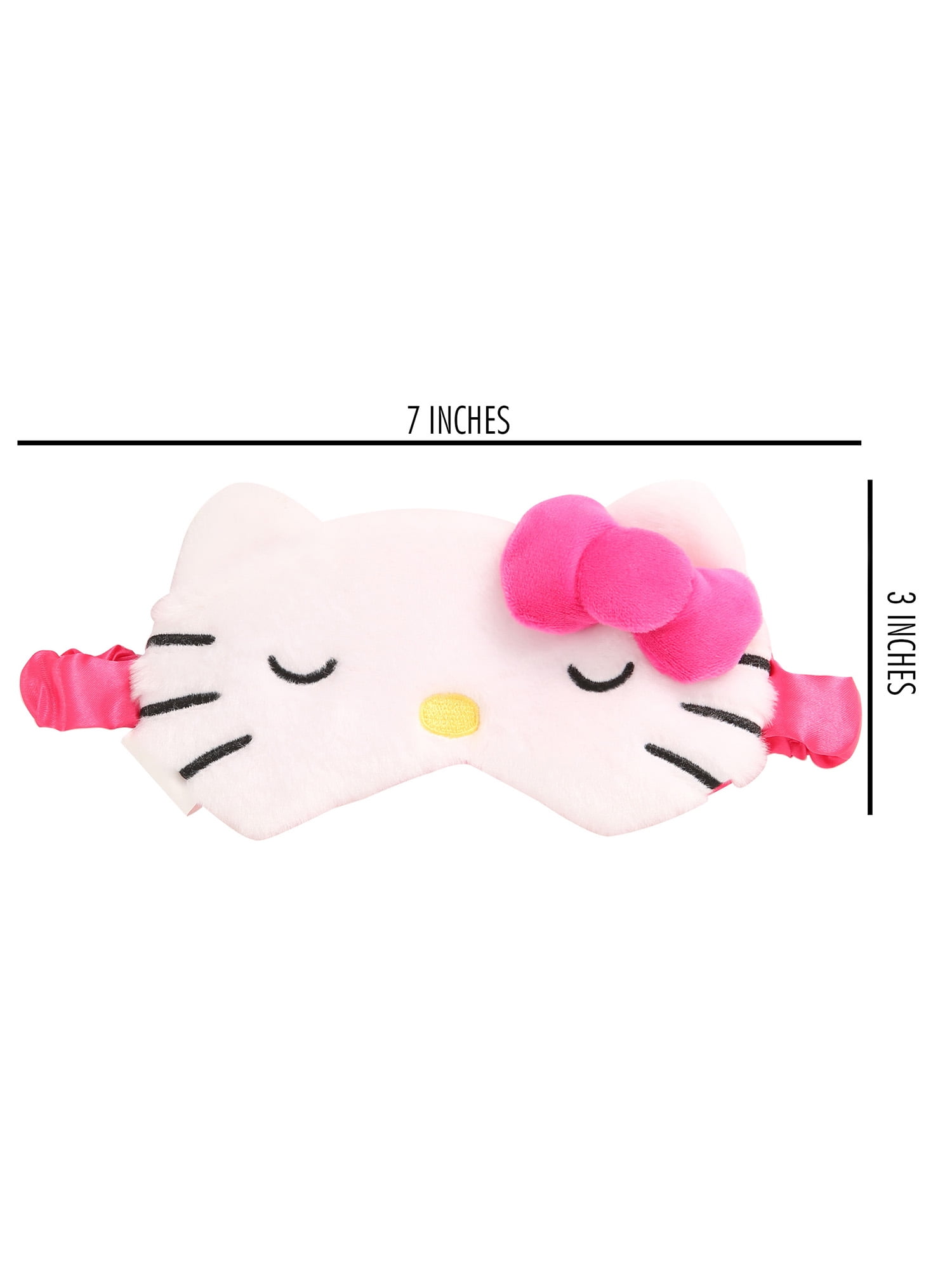 Sanrio - Girl's Hello Kitty Soft & Comfy Plush Pink Sleep Eye Mask