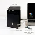 thumbnail image 5 of Mediasonic USB 3.2 4 Bay 3.5-inch SATA Hard Drive Enclosure DAS – USB 3.2 Gen 2 10Gbps Type C / USB-C (HF7-SU31C), 5 of 6
