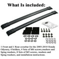 thumbnail image 6 of BrightLines Roof Rack Crossbars Replacement for 2005-2010 Honda Odyssey, Set of 2pcs, Black Aluminum Roof Top Cargo Rack, 6 of 10
