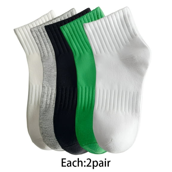 TELOLY 10Pairs Mens Ankle Socks9-13Mens Ankle Socks Size 9-11 Men's Socks ,Colormixing1