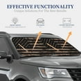 thumbnail image 3 of Kdxio American Flag With Desert Camouflage Print 2-Piece Sun Shade Front Windshield - Foldable Car Front Window Sunshades For Most Sedans Suv Truck, 3 of 6