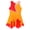 Orange, variant on YiZYiF Girls Floral Figure Ice Skating Dress Sleeveless Rhinestone Ballet Gymnastics Leotard