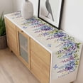 thumbnail image 4 of Purple Spring Floral Table Runner - 70 Inch Long, Kitchen Dining Table Runner Dresser Scarves, Butterfly Weeping Watercolor Botanical Farmhouse Decor for Coffee Tables Wedding Party Banquet, 4 of 8