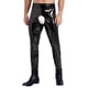 thumbnail image 5 of Lencería masculina de cintura alta, pantalones largos de látex, mallas sin entrepierna de charol brillante, leggings con cintura elástica, ropa de club, 5 of 5