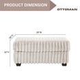 thumbnail image 7 of Roundhill Furniture Belvoir Accent Cocktail Ottoman, Beige Champagne, 7 of 7