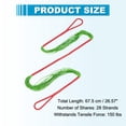 thumbnail image 2 of Uxcell Traditional Recurve Bow String Replacement Archery Bowstring Accessories for Universal Equipment Green/Red, 2 of 7