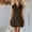*Brown, variant on ClodeEU Women's Collared Sleeveless Button Front Mini Shirt Dress, Casual Sundress with Ruff Tirm Army Green,Women's Plus L