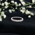 thumbnail image 3 of Rosec Jewels Lab Created Diamond Wedding Ring (EF-VS Quality) - Full Eternity Stacking Band - with Jewelry Box, 18K White Gold, US 12.50, 3 of 7