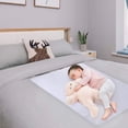 thumbnail image 4 of Haperlare 2 Pack 27"x39" Flannel Crib Mattress Protector Pad Incontinence Pad Wetting Reusable Water Resistant Cover 100% Cotton Sheet Savers for Baby, 4 of 7
