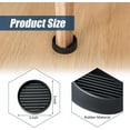 thumbnail image 2 of NOGIS 3X3 Round Rubber Furniture Caster Cups with Anti-Sliding Floor Grip (Set of 4,Black), 2 of 7