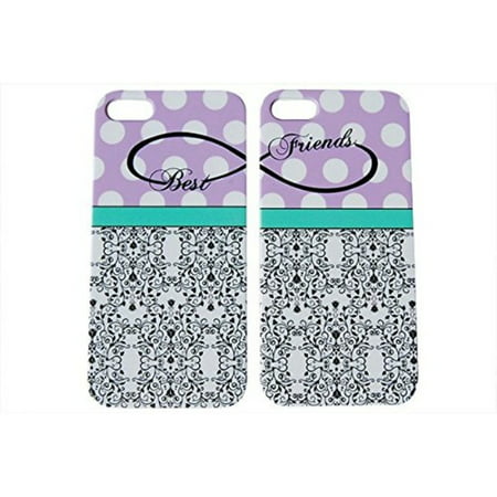 Purple Polka Dot Best Friends Phone Case for the Apple Iphone 6 by iCandy