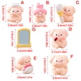 thumbnail image 3 of Beauty Makeup Piggy Miniature Figurine Desktop Decorations for Car Center Console and Rear View Mirrored Accessories, 3 of 8