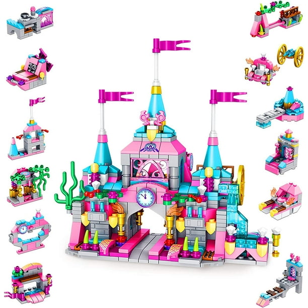 Juguetes de construccion para ninas de 6 7 8 9 10 11 12 anos 568 piezas Princess Castle STEM Juego de juguetes de construccion 25 modelos Juguetes educativos para ninos Sincero Hogar Walmart en linea