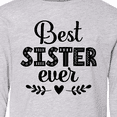 thumbnail image 4 of Inktastic Best Sister Ever Gift Long Sleeve Youth T-Shirt, 4 of 5