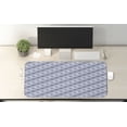 thumbnail image 2 of Antique Oriental Computer Mouse Pad, Modern Interpreted Floral Damask Rhythmic Pattern, Rectangle Non-Slip Rubber Mousepad X-Large, 35" x 15" Gaming Size, Purpleblue Ceil Blue, by Ambesonne, 2 of 2