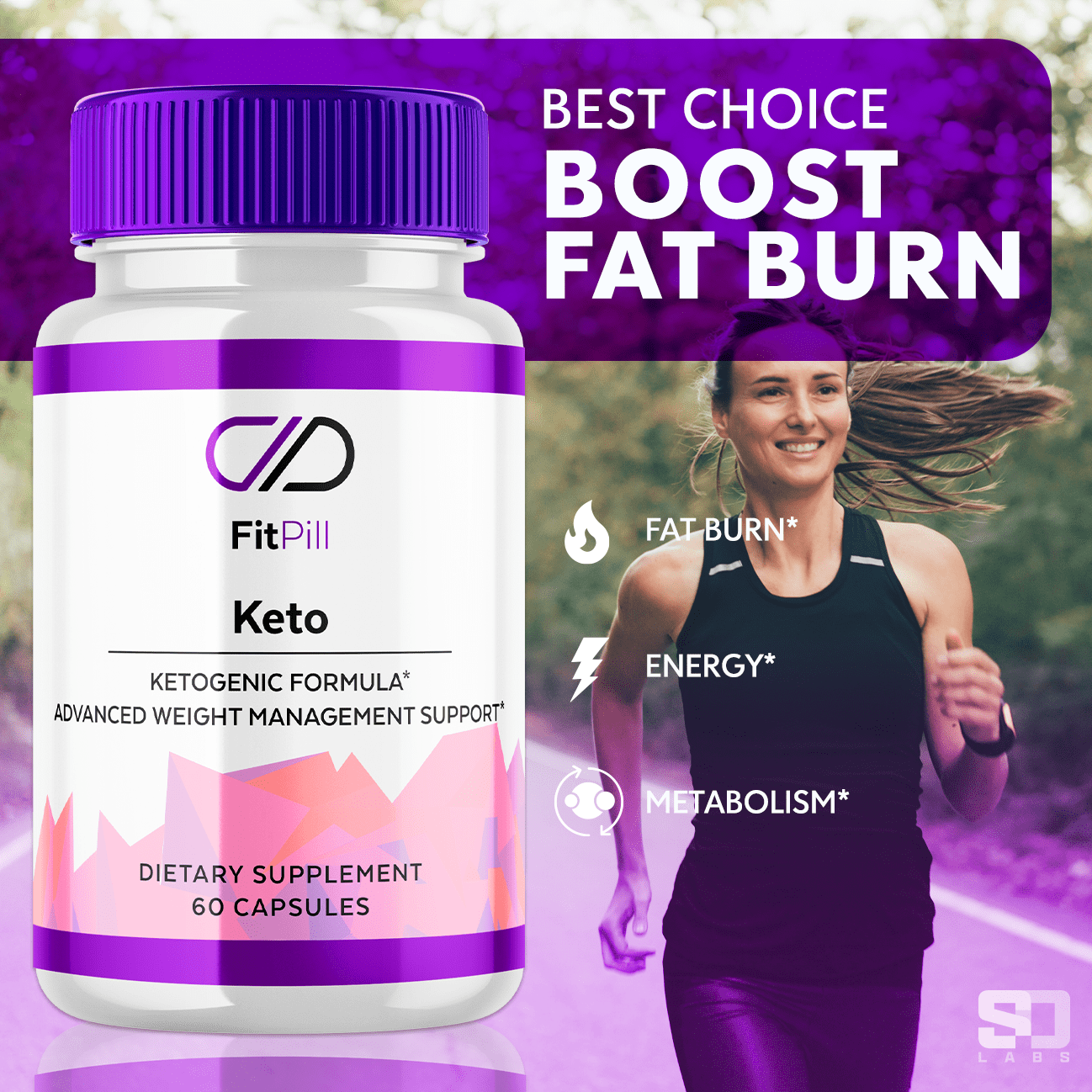 FitPill Advanced Keto Formula Advanced Loss Support Fitness Supplement 180 Capsules