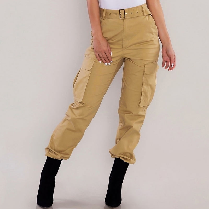 khaki cargo pants womens