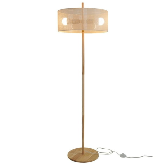 Ashcroft Furniture Lirian Floor Lamp - Oak and Natural