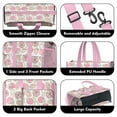 thumbnail image 3 of Teacher Tote Bag,Pink Football Teacher Utility Tote Bag,Large Work Tote Bags for Women with Multiple Pockets,Top Zipper Closure,13.8x10.6x6.7 Inch, 3 of 5
