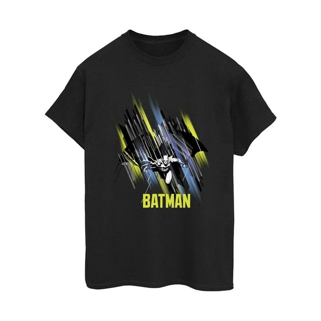 DC Comics T-Shirt Boyfriend en Coton pour Femmes Batman Volant Batman