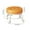 Orange, variant on YOTQUSKI Low Rolling Stool, Small Sitting Stool, Round Stool, Low Stools for Sitting, Ergonomic Faux Leather with 360° Swivel for Home, Sewing, Shoe Changing