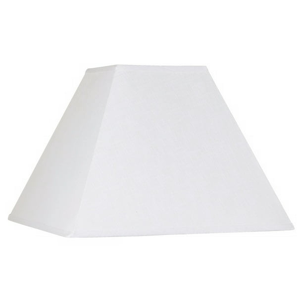 Bwood White Linen Large Square Lamp, How Do You Measure A Lampshade For Replacement